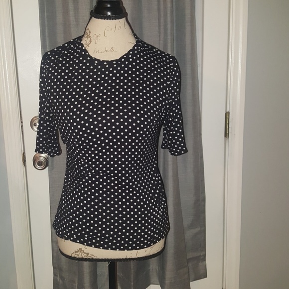 H&M Tops - H&M Soft Stretchy Polka Dot Shirt